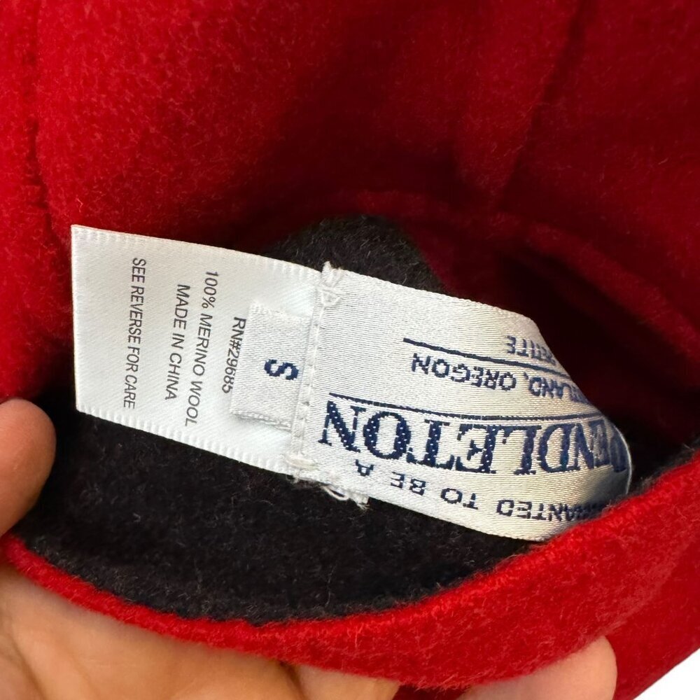 Pendleton Reversible Jacket Black/Red Merino Wool… - image 8